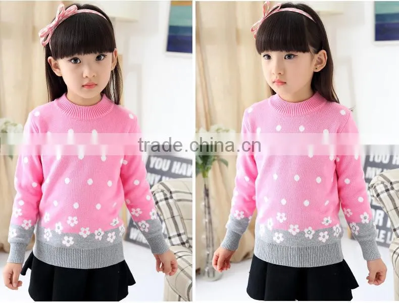 2016 latest design children's sweater hand made wool sweaters for children
