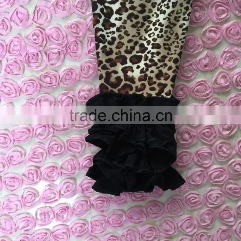 Persnickety Children Clothes baby girl triple fuller ruffles icing pants baby leopard leggings