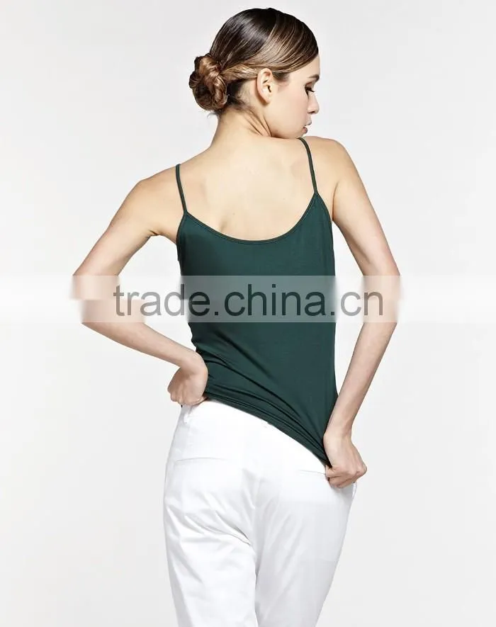 Soft breathable plain women singlets wholesale