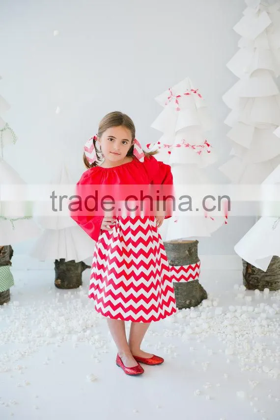 Wholesale Girls Chevron Dress Toddler Girl Dresses Simple Dress For Kids