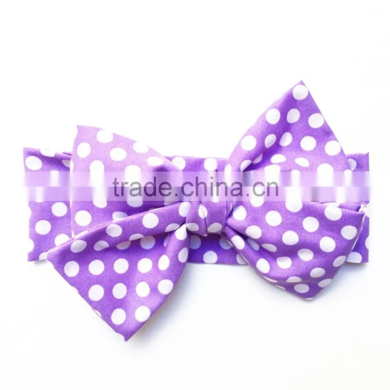 Handmade Headband Polka Dots Hair Accessory Wholesale Girl Headbands