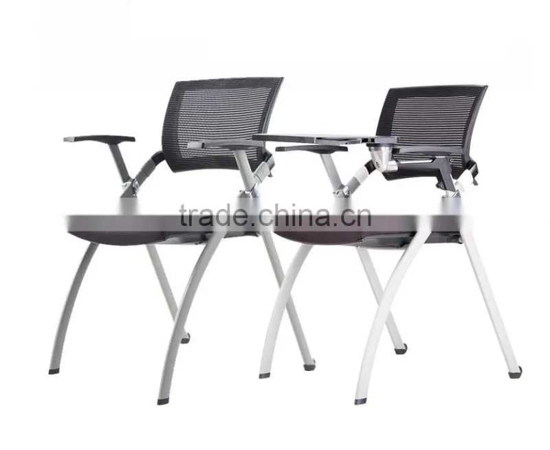 2016 hot selling high quality new design Commercial training chair conference chair tablet chair