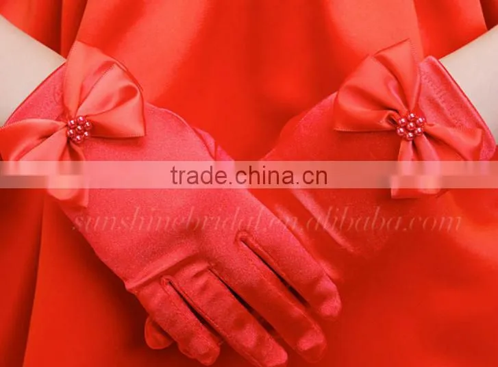wedding gloves flower girl