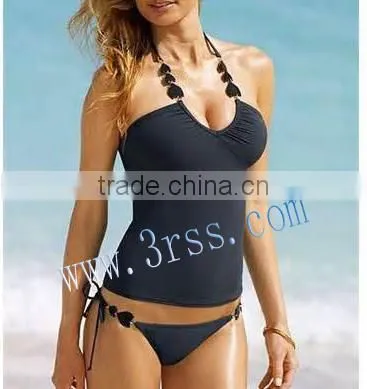 2014 hot sexy young girls bra tankini swimwear model photos