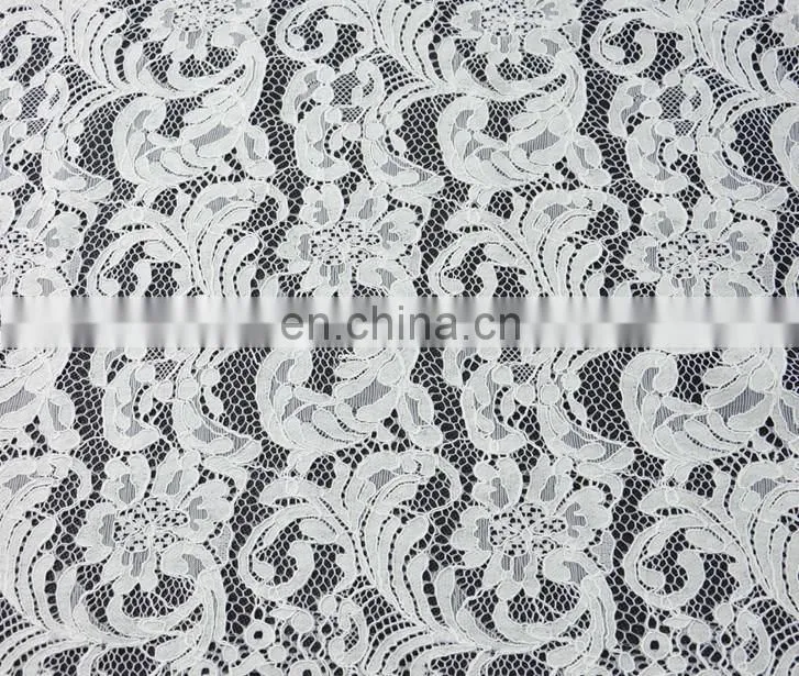 Cotton/nylon lace fabric for wholesale