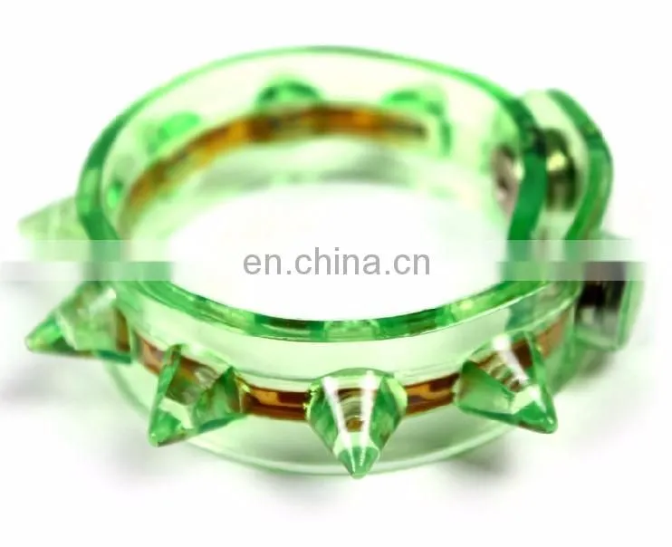 punk lighting up bracelet for concert/punk party led flashing bracelet