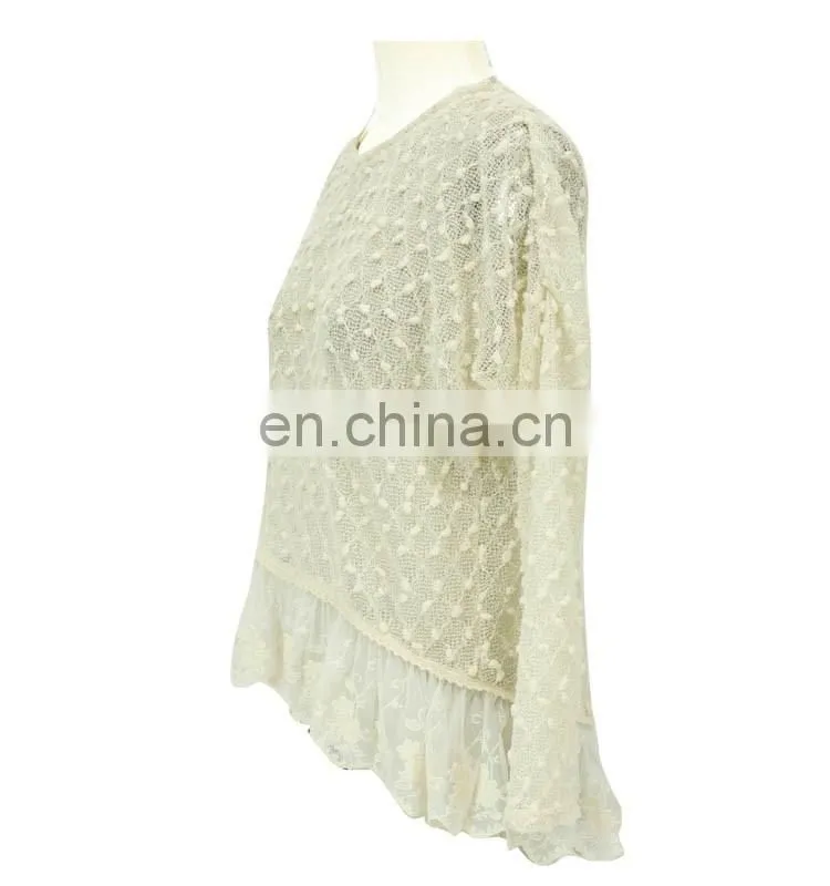 Autumn long sleeve latest woolen sweater designs for ladies