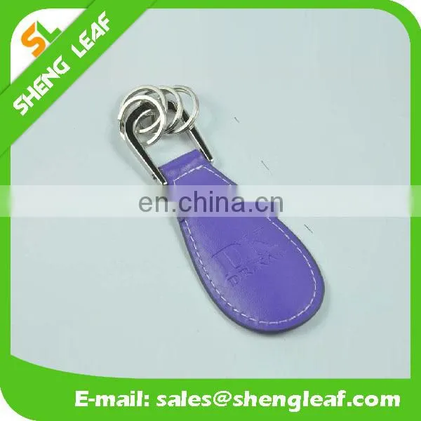 Wholesale cheap price leather keychain with custom logo
