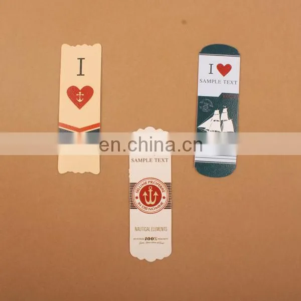 Custom Design personalized copperplate bookmarks for book