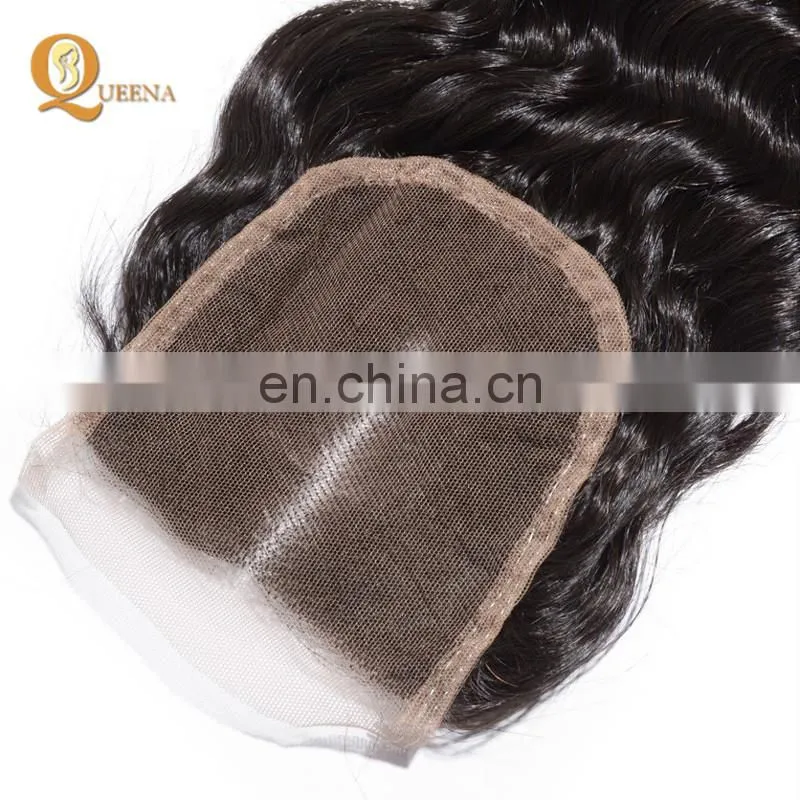 Human Hair Weave Bundles Virgin Brazilian Remy Hair Top Closure Grade 8a Curly Virgin Hair with Closure