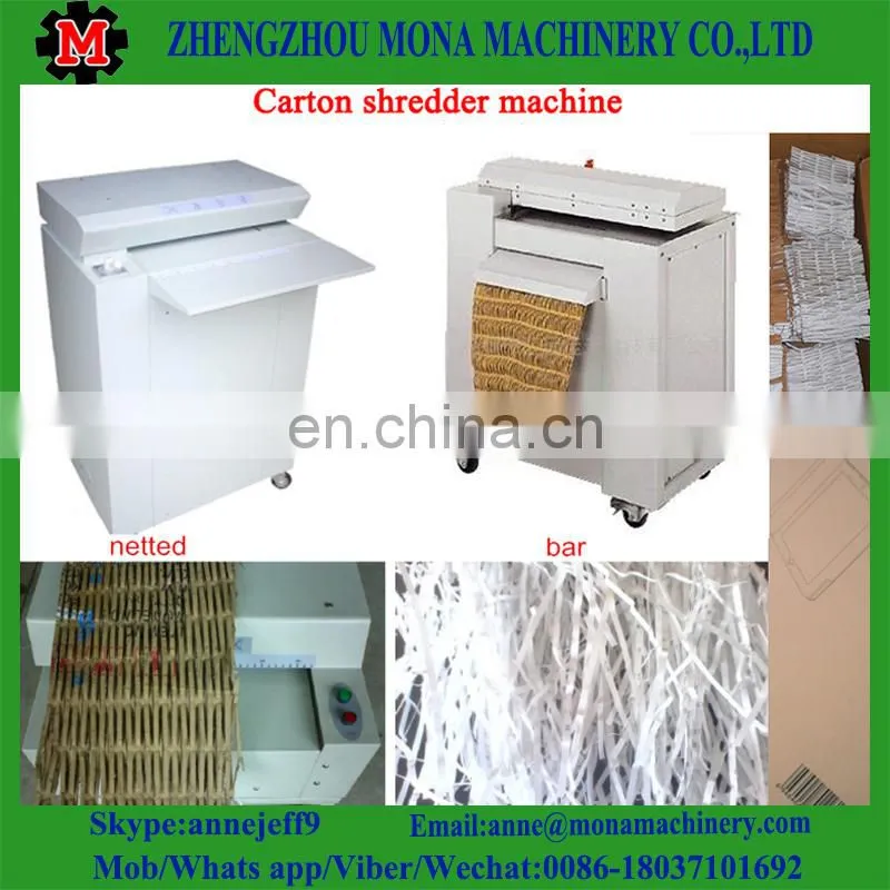 Cardboard Shredder/Crushing Machine/corrugated board shredder with wheel