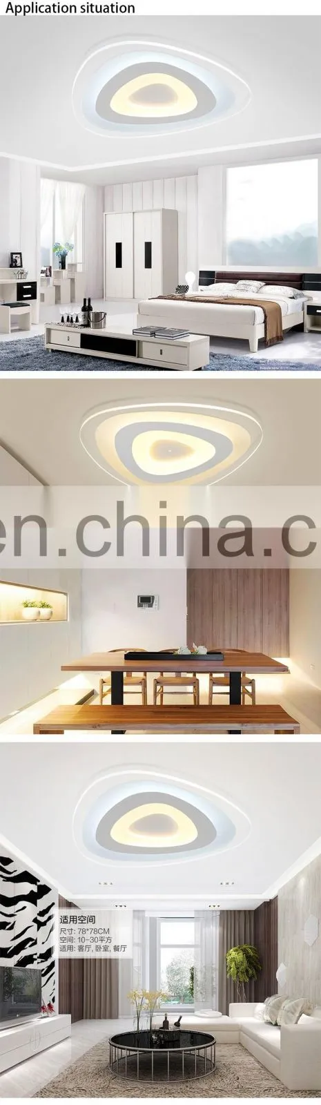Ultra-thin personalized ceiling lamp acrylic creative lighting for bedroom living room study restaurant lights fixtures