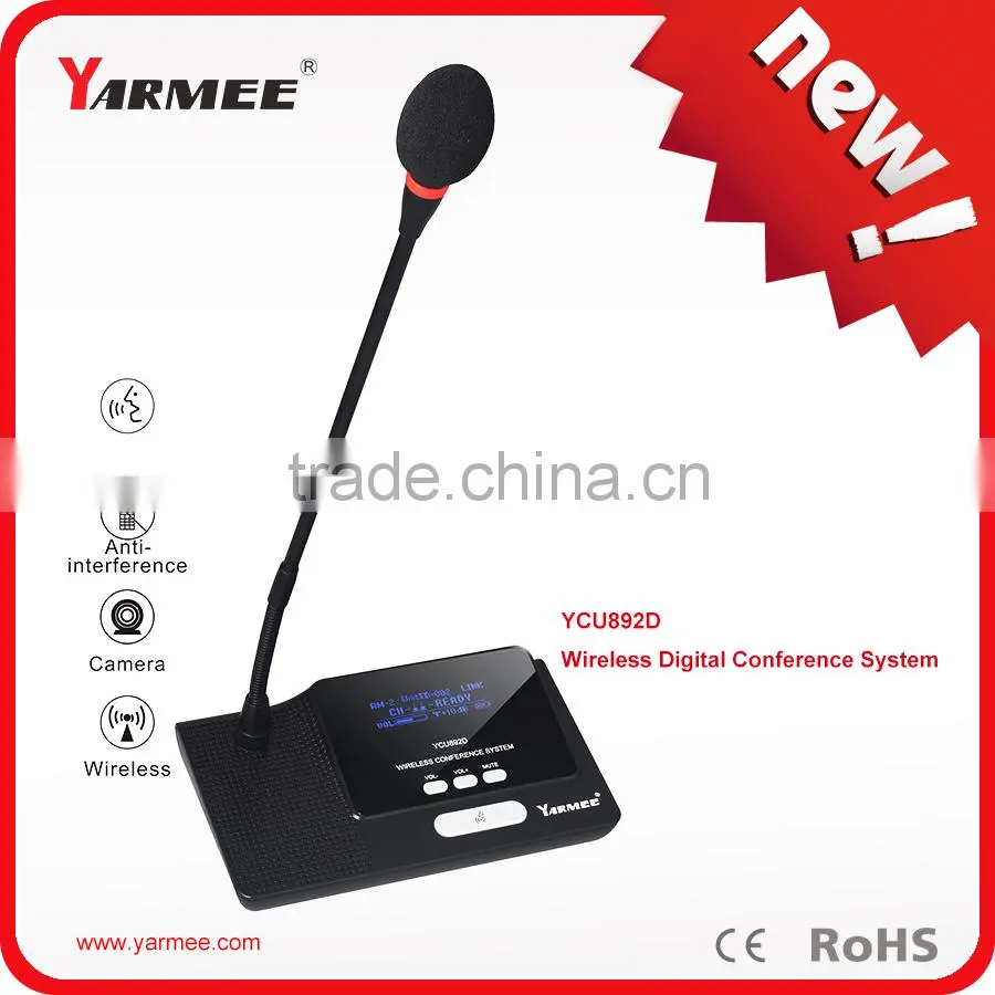 Yarmee YCU892 high quality professional wireless microphone with stand