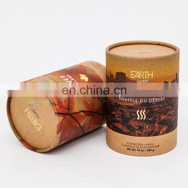 Best selling kraft paper tube boxes cardboard packaging for oil diffuser
