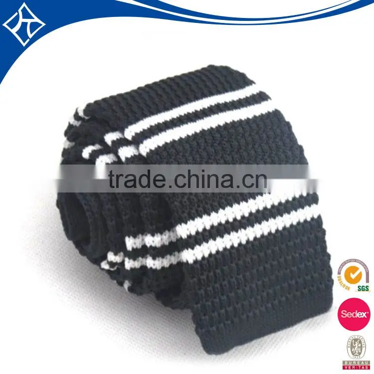 Promotion woven stripe skinny necktie