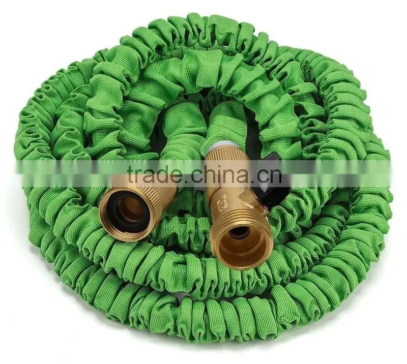 Expandable Garden Hose Strongest Expandable Hose With All Brass Connectors,8 Pattern Spray Nozzle And High Pressure - Resistance