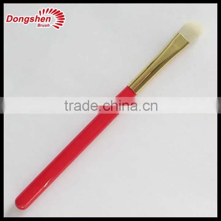 Professional red wooden makeup brush set,synthetic hair cosmetic brush set
