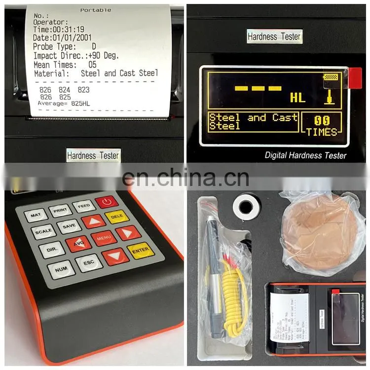 Digital Portable Hardness Tester Meter Durometer Leeb hardness Tester for Metal Steel