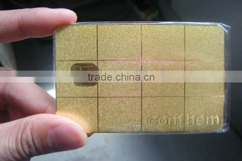 silver metal card