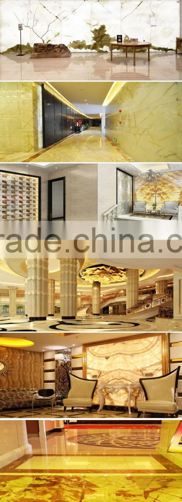 Factory Supply Well Polished Luxury Green Onyx Slabs