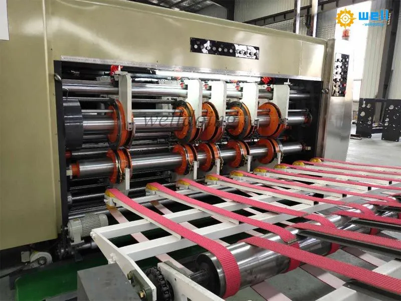Automatic ink flexo printer die cutting slotting machine