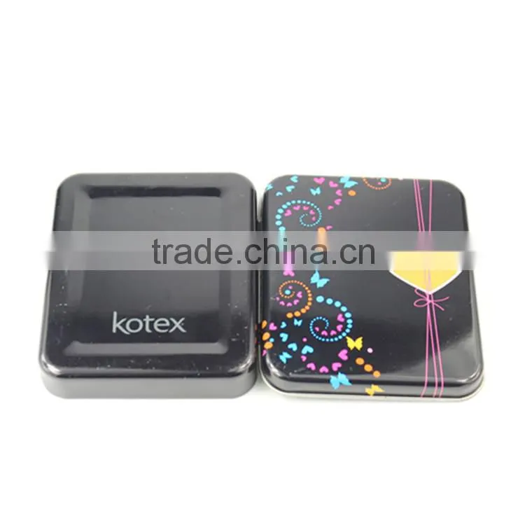 custon cosmetic tin box/tin containers