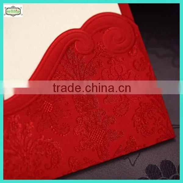 2014 hot sale paper unique wedding invitation cards
