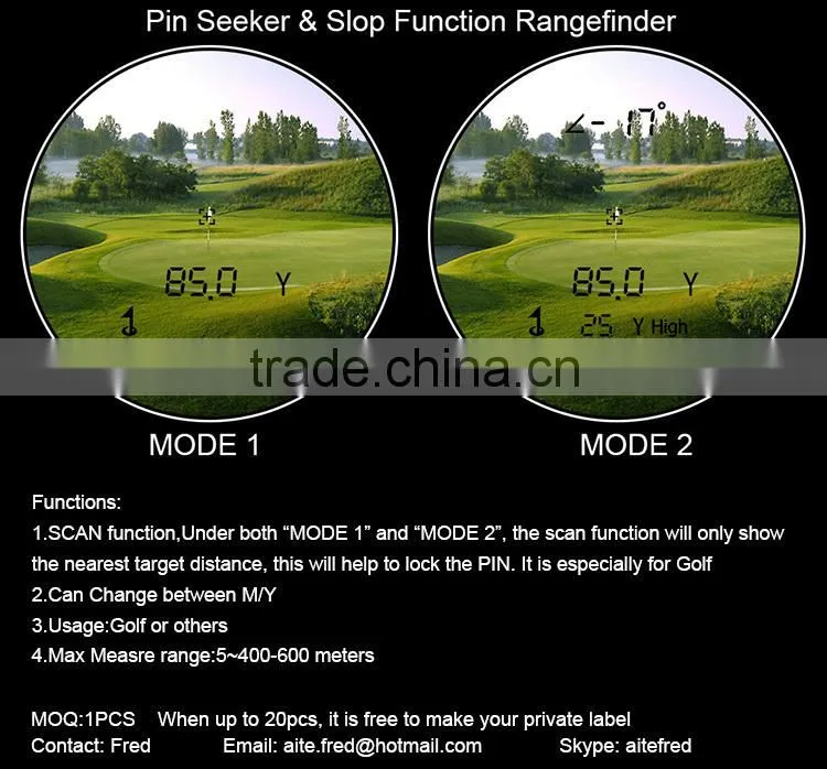 2014 New Style 6*24 600m Laser rangefinder with pinseeking and angle measure function golf cart seat cushion