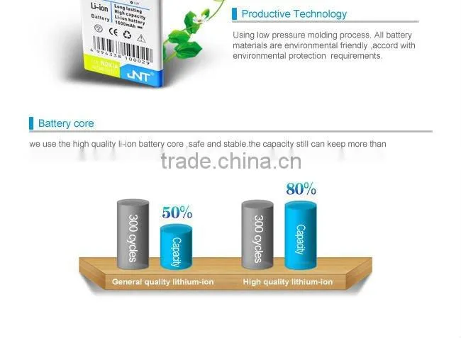 1400 mah li-ion mobile phone battery BP-4L for Nokia