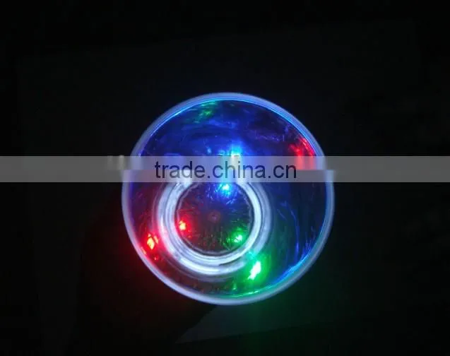 wedding favor led flashing beer cups/plastic cup light up logo projector glass