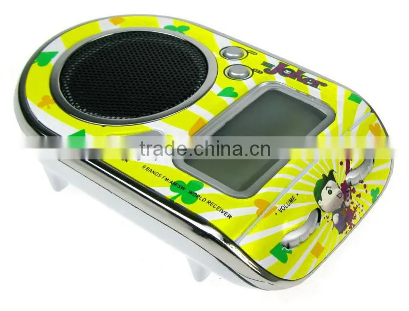 Cute Yellow Cartoon Multiband AM FM SW Personal Portable Radio