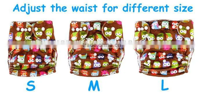 AnAnBaby Adjustable cloth diapers baby Nappies Round tab PUL