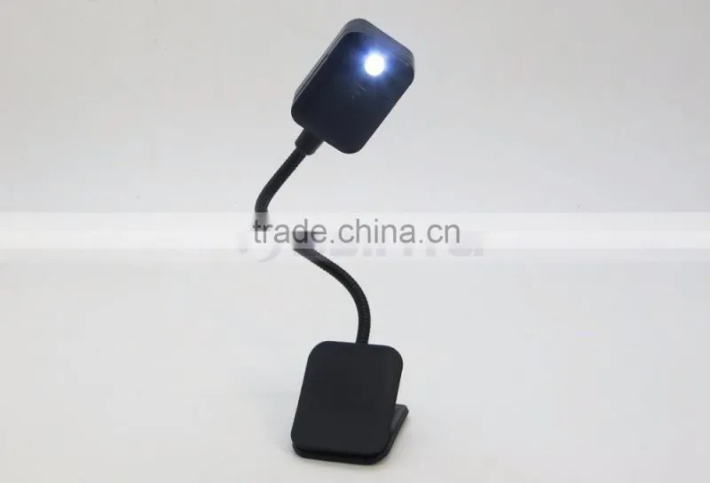 IP33 Grade 7lm LED Warm White Light Source LED Clip On Book Light