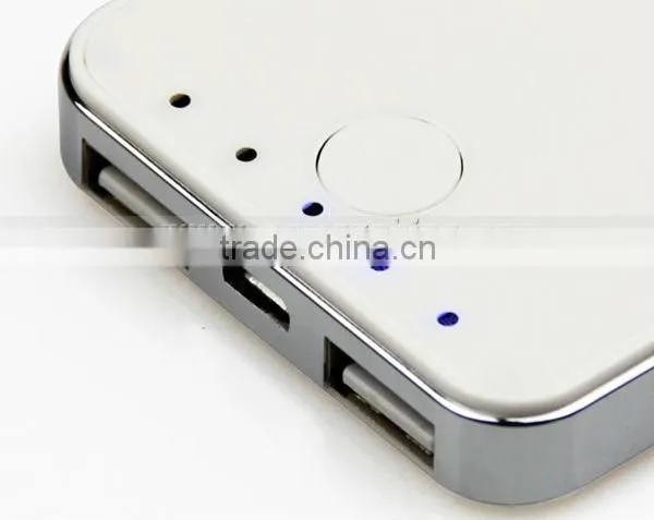 OBOE 5000mAh Slim Mobile Power Bank with dual outputs