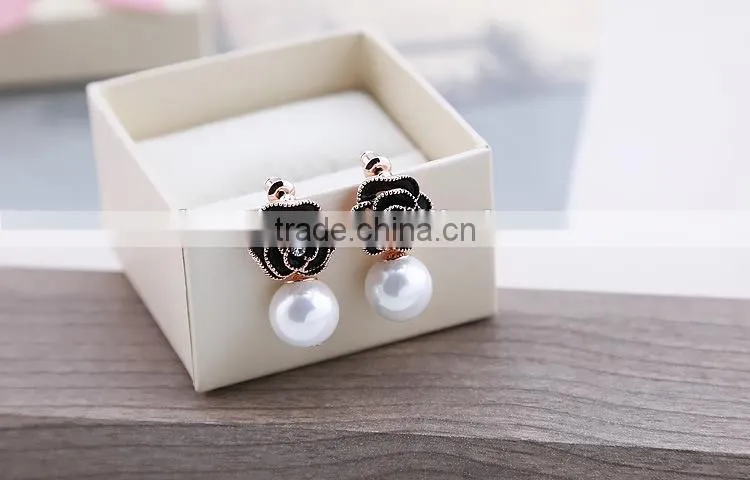 White Freshwater Pearl Stud Earrings Fashion Ladies Earrings Jewelry