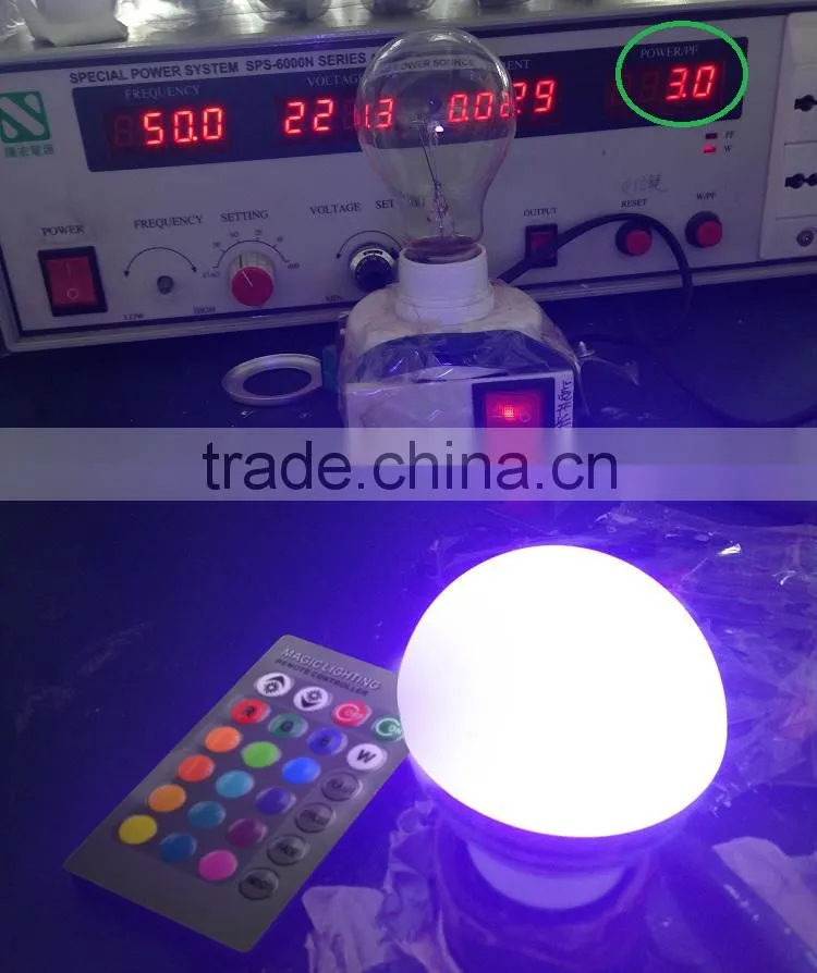 Hot sale 3w rgb led lighting fluorescent light fixture bulb