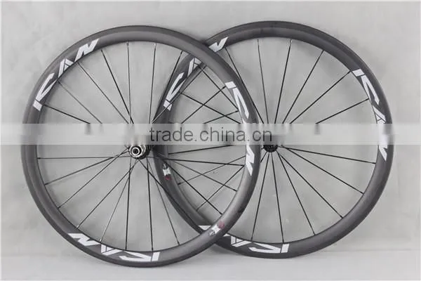 Wide carbon fiber wheelset 40mm carbon clincher wheelset W40C