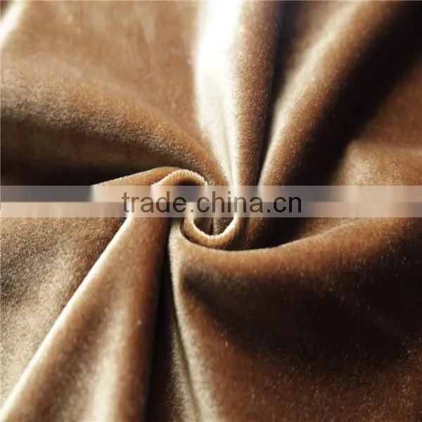 fashion new colors 100% polyester italy shiny velvet tricot fabric for curtain