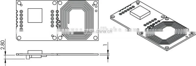 RFID 13.56MHz smart card read module