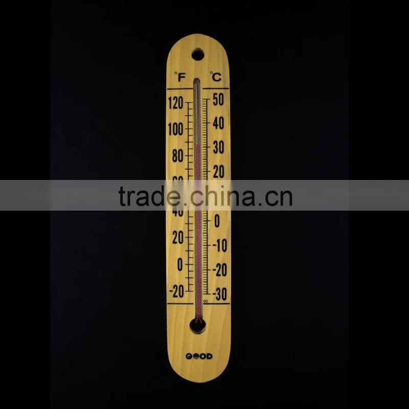 New Product Wooden Red Mercury Thermometer
