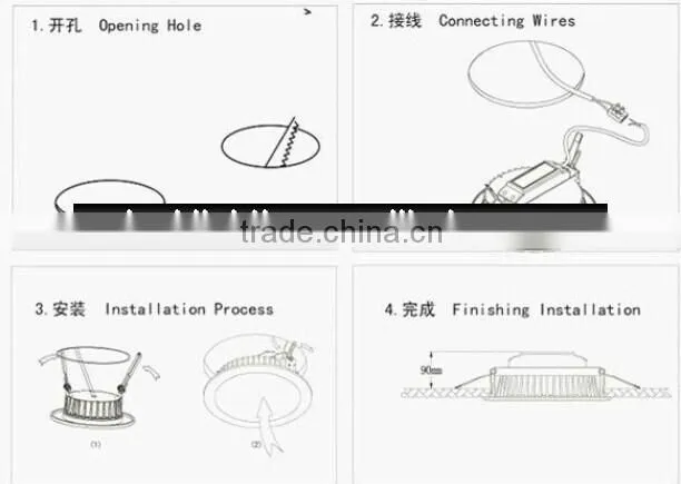 20w cob ceiling lamp led lighting, cob downlight led spot light 10w cara pasang led down light COB