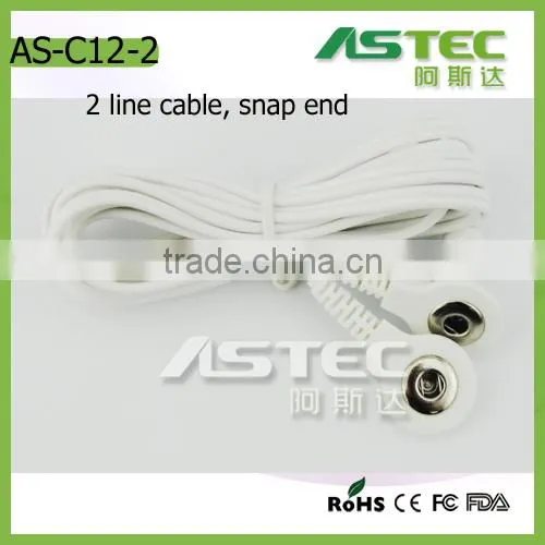 3.5 snap hole electrode wire for tens ems massager