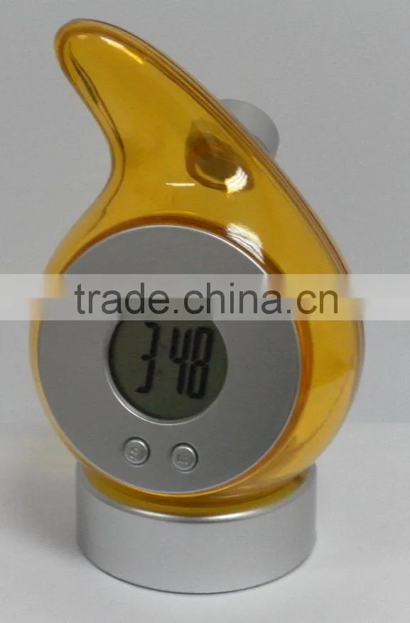 Pump shape clock water power LCD clock