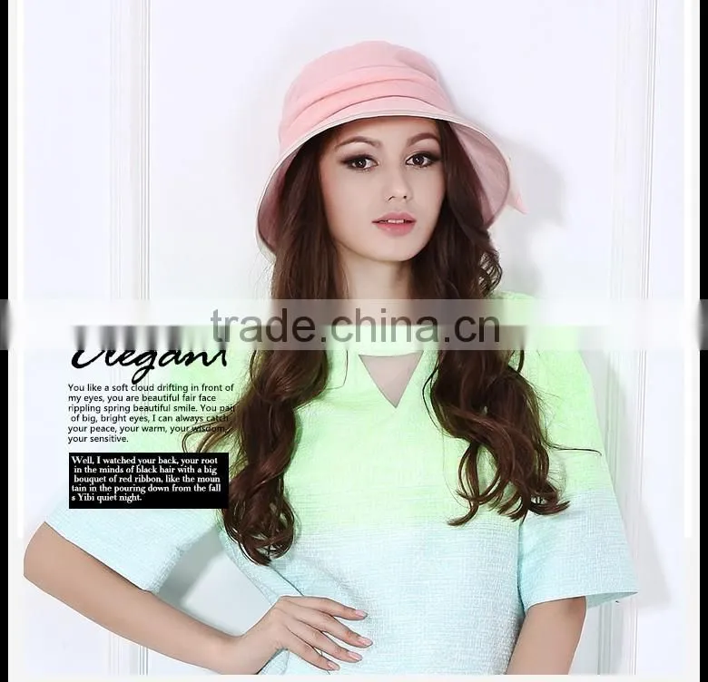 Factory Wholesale Summer Sun Hat Fashion Women Beret With Bowknot Design