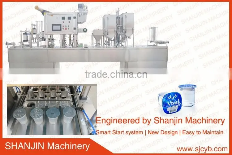 Yoghurt Cup liquild Filling Sealing Machine/automatic sealing machine