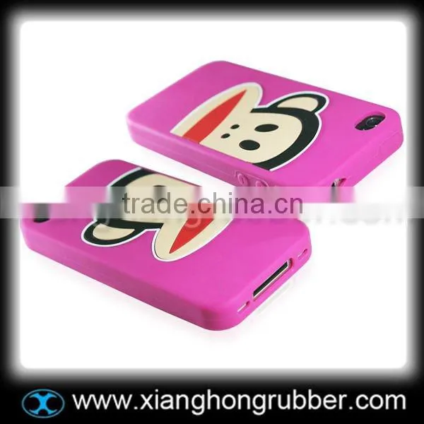 Customed silicone mobile phone case for Iphone 4G