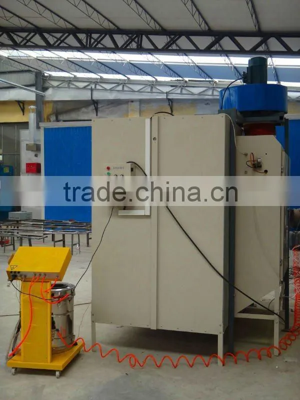 Manual powder coating booth