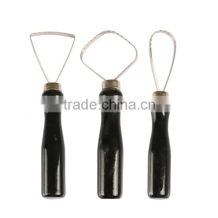 Wooden Handle Pottery Clay Sculpture Knife Tools