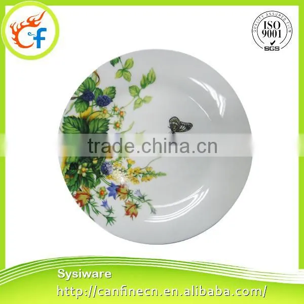 wholesale ceramic porcelain dinner plate / white ceramic porcelain flat plate / hot sale ceramic plate dishes