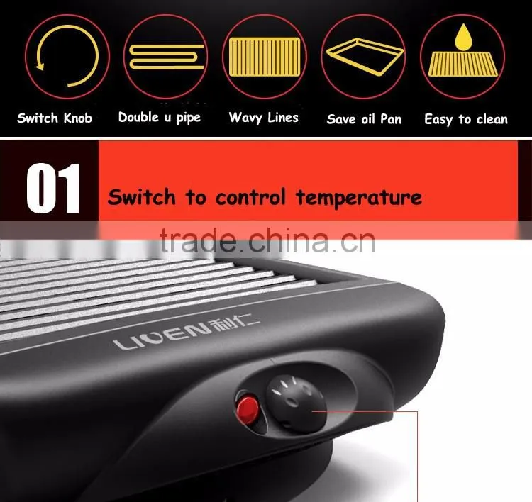 KL-J4500 2016 new design smokeless electric barbecue grill tables